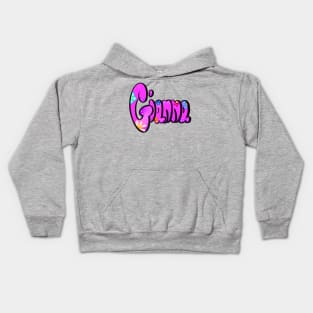 Gianna girls first name in purple Personalized personalised customised name Gianna Kids Hoodie